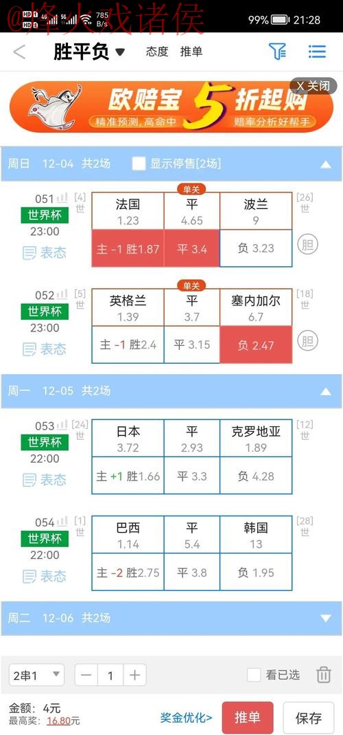 2026世界杯盘口苹果投注攻略